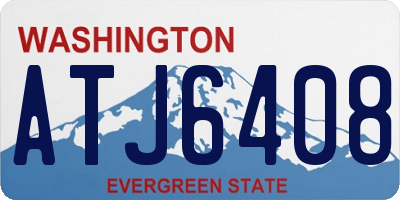 WA license plate ATJ6408