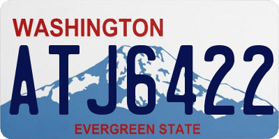 WA license plate ATJ6422