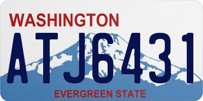 WA license plate ATJ6431