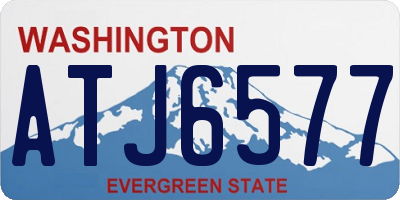 WA license plate ATJ6577