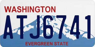 WA license plate ATJ6741