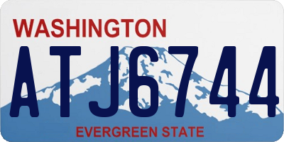 WA license plate ATJ6744