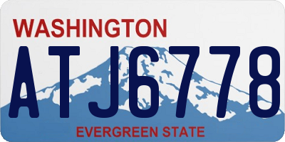 WA license plate ATJ6778