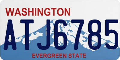 WA license plate ATJ6785