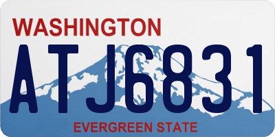 WA license plate ATJ6831