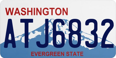 WA license plate ATJ6832