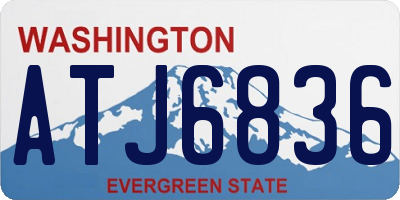 WA license plate ATJ6836