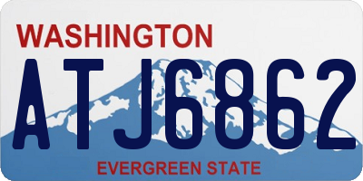 WA license plate ATJ6862