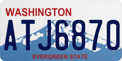 WA license plate ATJ6870
