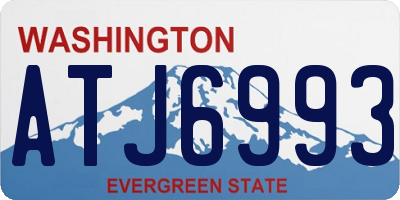 WA license plate ATJ6993