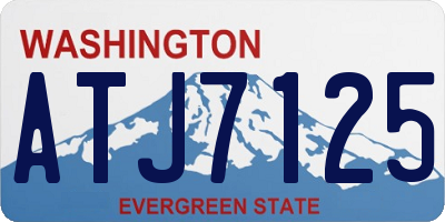 WA license plate ATJ7125