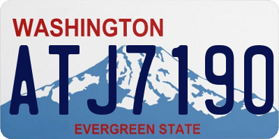 WA license plate ATJ7190