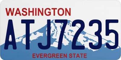 WA license plate ATJ7235