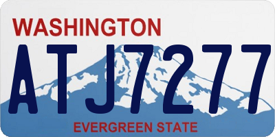 WA license plate ATJ7277