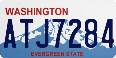 WA license plate ATJ7284