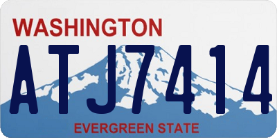 WA license plate ATJ7414
