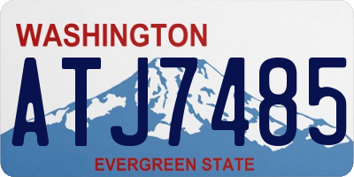 WA license plate ATJ7485