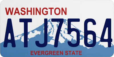 WA license plate ATJ7564
