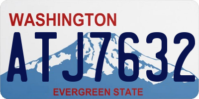 WA license plate ATJ7632