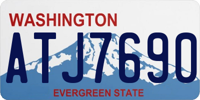 WA license plate ATJ7690