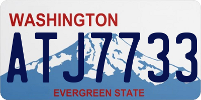WA license plate ATJ7733