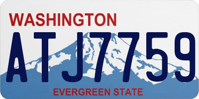 WA license plate ATJ7759