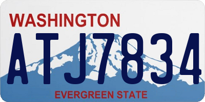 WA license plate ATJ7834