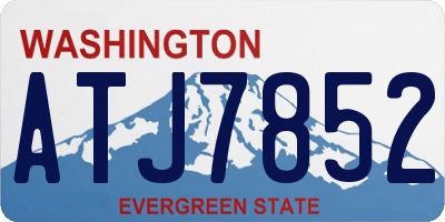 WA license plate ATJ7852
