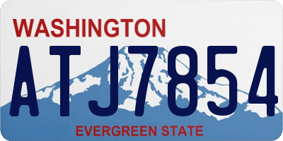 WA license plate ATJ7854