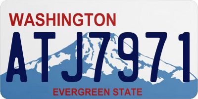 WA license plate ATJ7971
