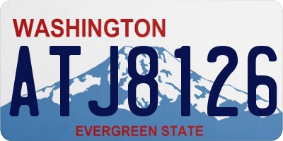 WA license plate ATJ8126
