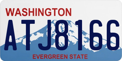WA license plate ATJ8166