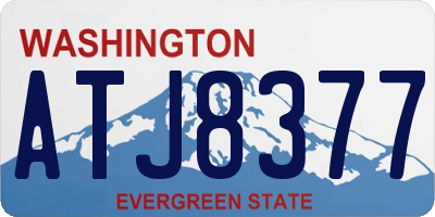 WA license plate ATJ8377