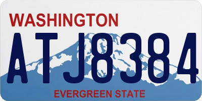 WA license plate ATJ8384