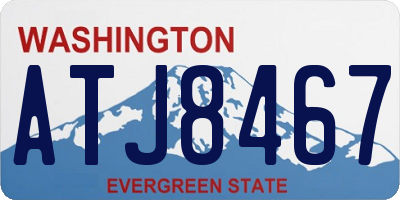 WA license plate ATJ8467