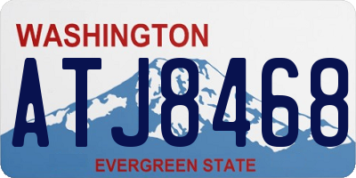 WA license plate ATJ8468