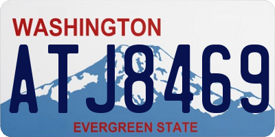 WA license plate ATJ8469