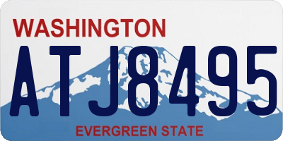 WA license plate ATJ8495