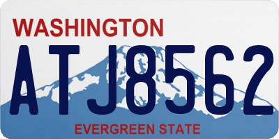 WA license plate ATJ8562