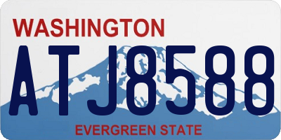 WA license plate ATJ8588