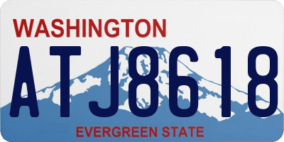 WA license plate ATJ8618