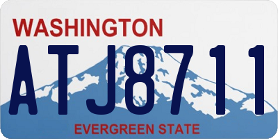 WA license plate ATJ8711
