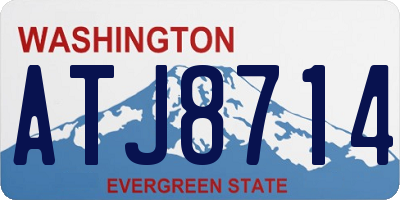 WA license plate ATJ8714