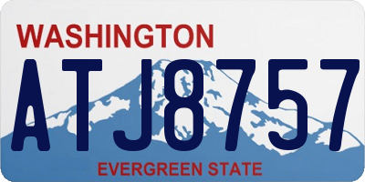 WA license plate ATJ8757