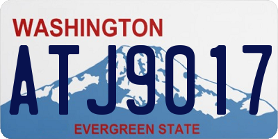WA license plate ATJ9017