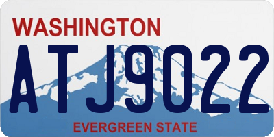 WA license plate ATJ9022
