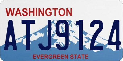 WA license plate ATJ9124
