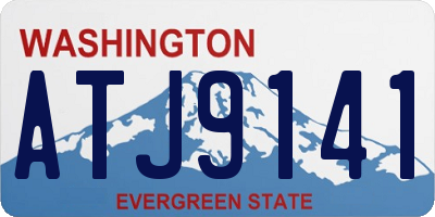 WA license plate ATJ9141