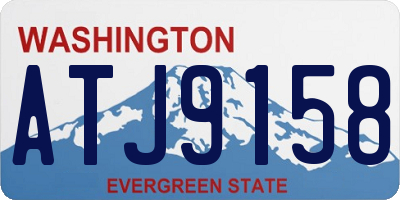 WA license plate ATJ9158
