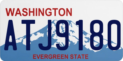 WA license plate ATJ9180